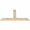 Ekena Millwork Portland Rough Sawn Timber Gable Bracket, Douglas Fir, 60"W x 32"H x 2"D x 6"F, 13/12 Pitch GBW060X32X0206POR00RDF - alternate 2